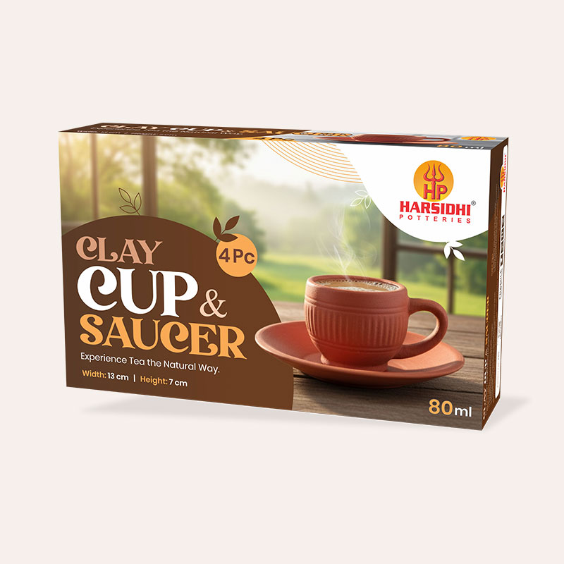 Clay Cup & Saucer - Image 2