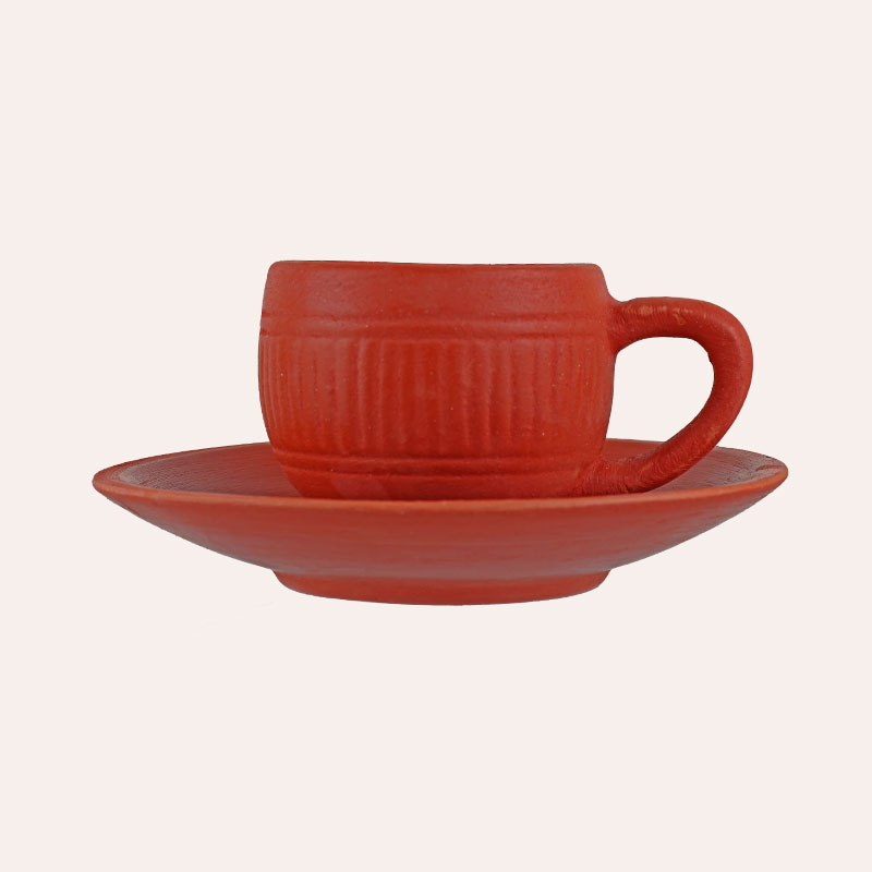 Clay Cup & Saucer